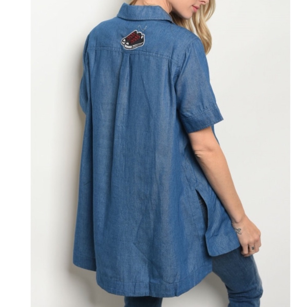 Denim Tunic Top - Picture 2 of 2